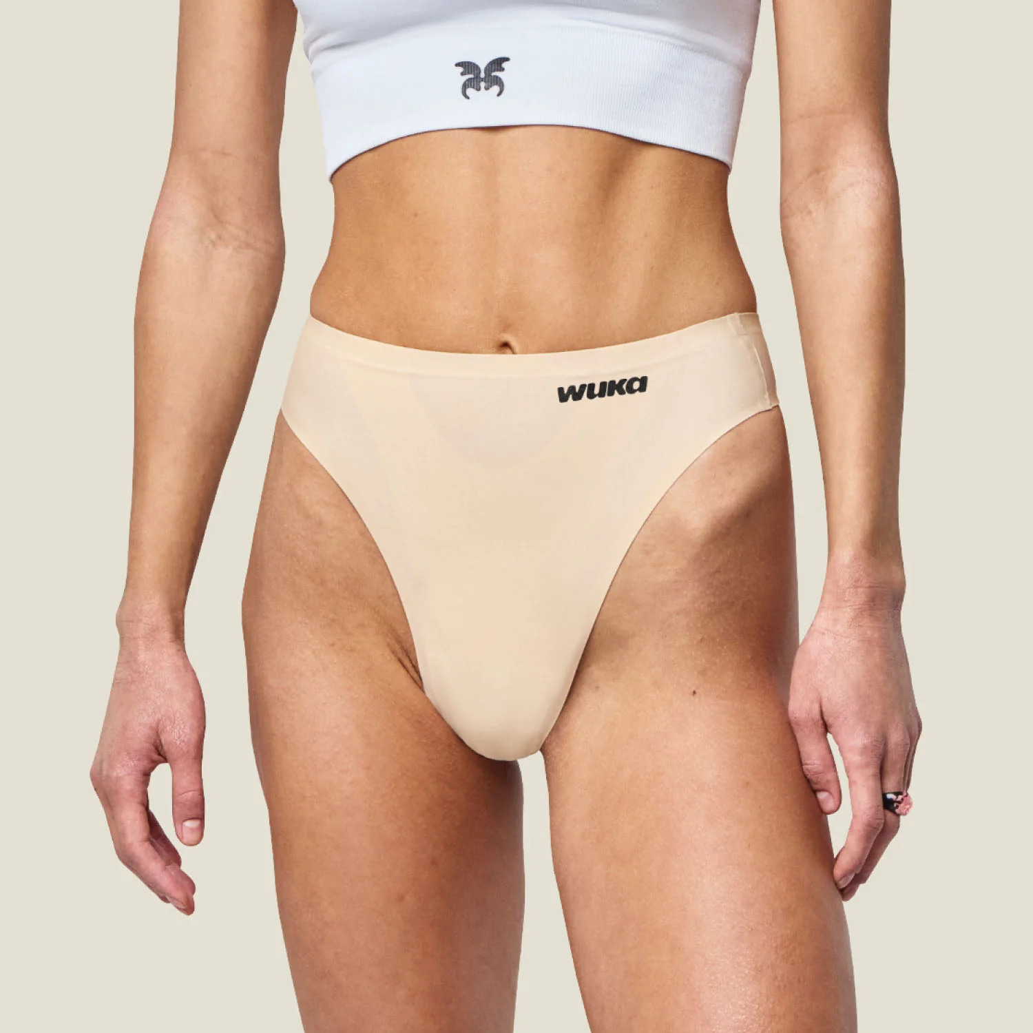 WUKA Stretch Thong - Light Nude - Image 2