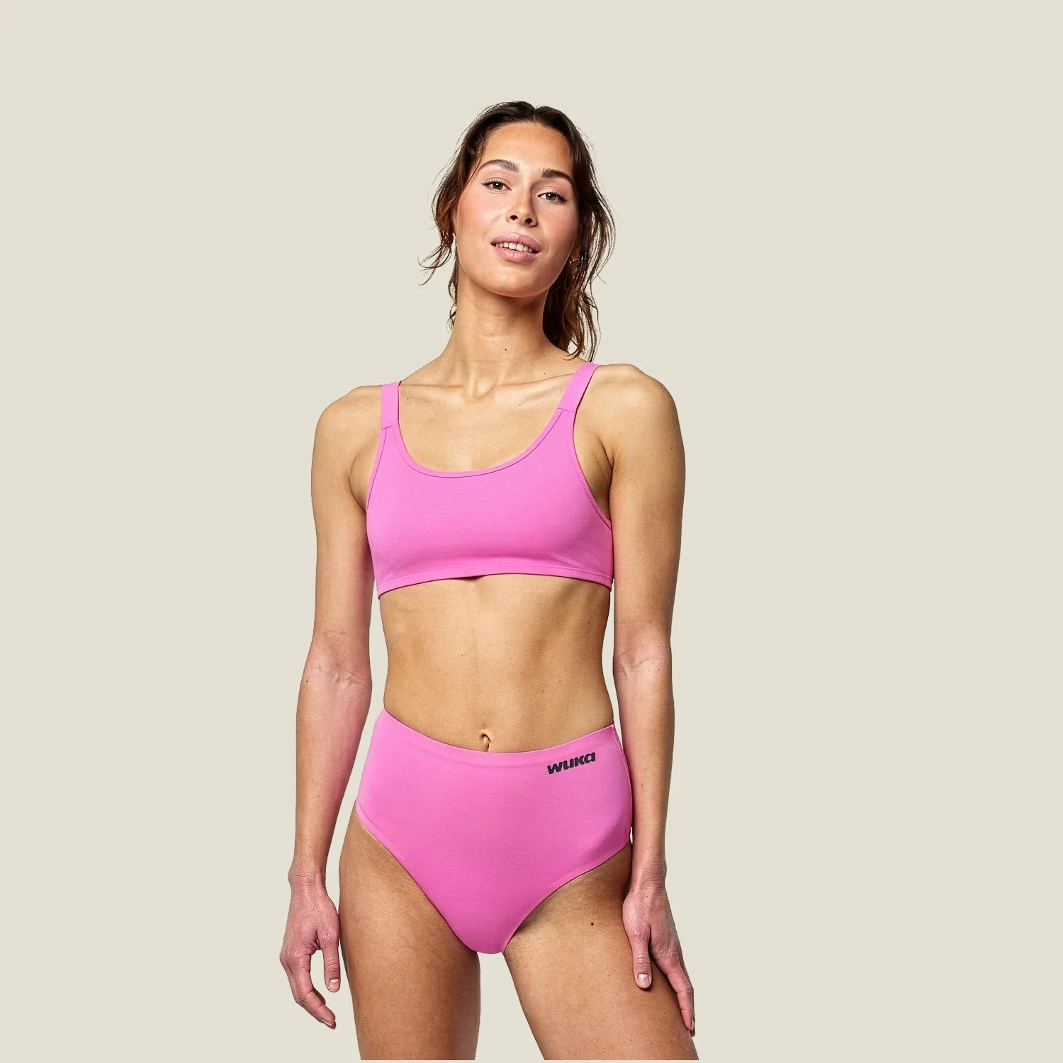 WUKA Stretch Seamless Midi Brief Heavy - Pinkest Pink