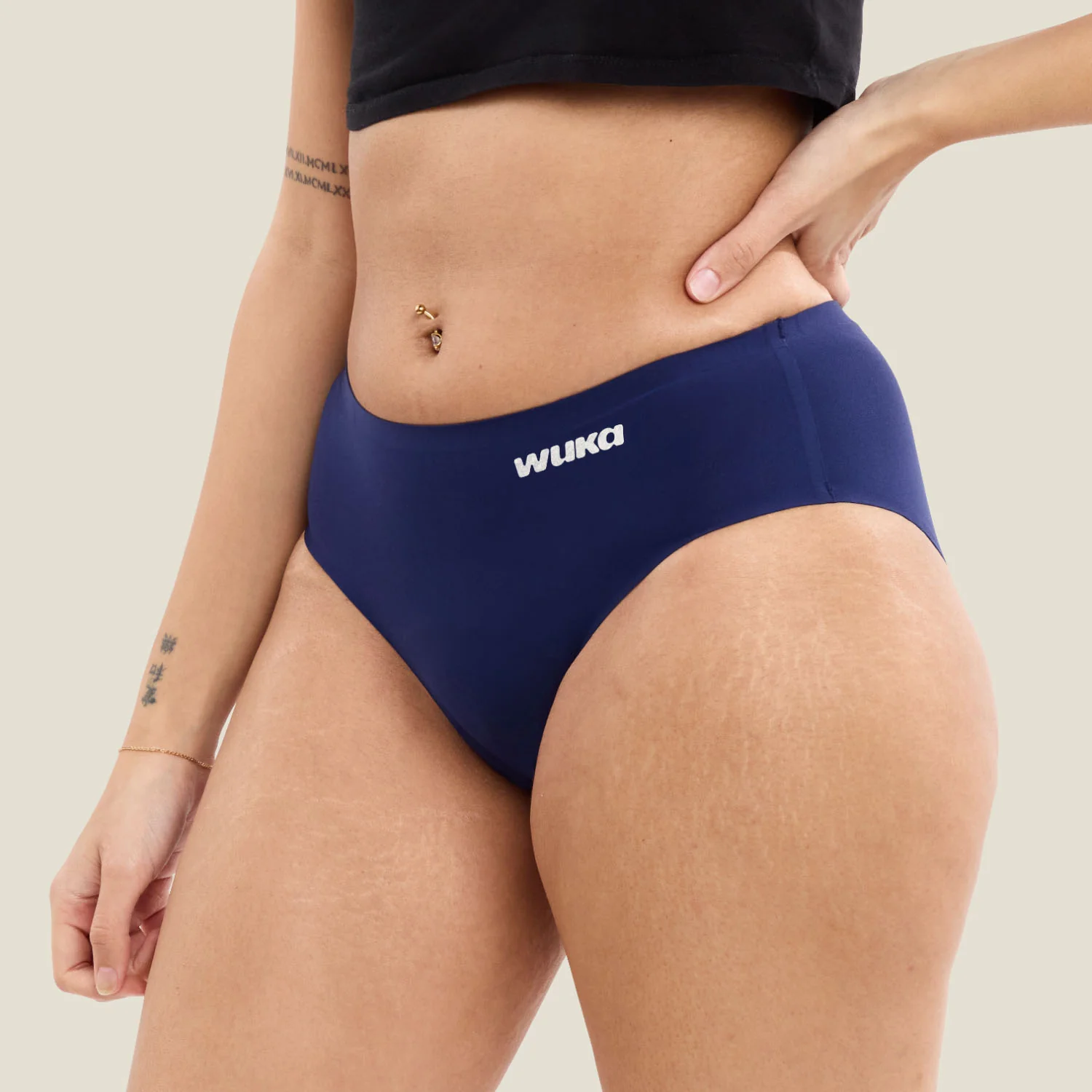 WUKA Teen Stretch™ Seamless - Heavy flow - Navy - Image 4
