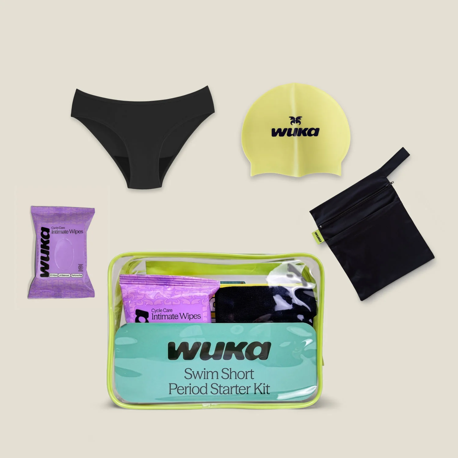 WUKA Teen Swim Bikini Period Starter Kit - Black